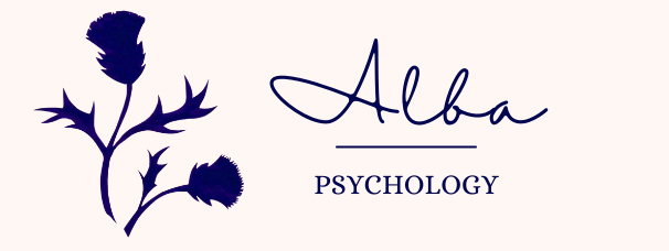 Logo for Alba Psychology, Sunshine Coast, by Anita Fleming psychologist